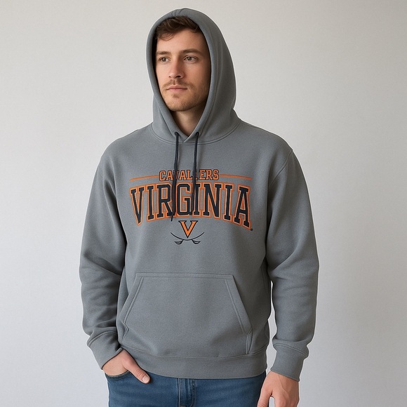 Colosseum Other - Colosseum Men’s XL Virginia Cavaliers Hoodie Gray Orange College University